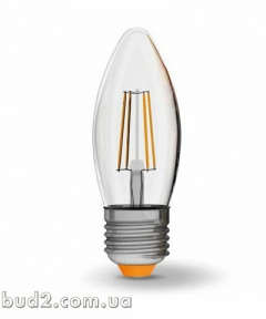 Лампа лед. VIDEX Filament C37F 4W E27 4100K 220V (VL-C37F-04274)