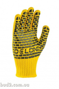 Перчатки Doloni ПВХ желтые (4078)