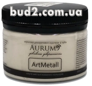 Краска AURUM декоративно-художественная, серебро (0,1кг)