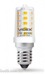 Лампа лед. VIDEX ST25e 3W E14 4100K 220V (VL-ST25e-03144 24631)