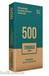 Цемент TORGBUD ДСТУ ПЦ I-500Р (25кг)