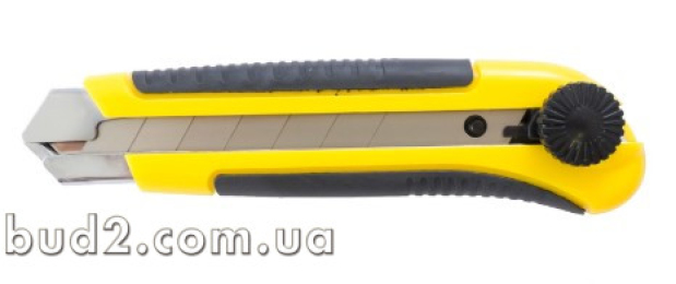 Нож сегментный 25 мм, метал. направляющая, резин. рукоятка HT-0526