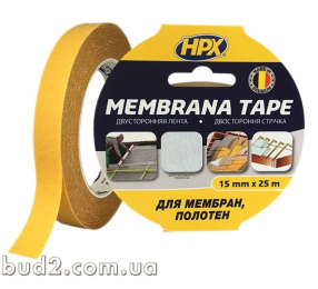 Лента MEMBRANA (мембрана) Tape HPX 15мм х 25м, двухсторон. MEM1525