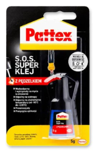 Супер клей-гель Pattex с кистью, блистер (5г)